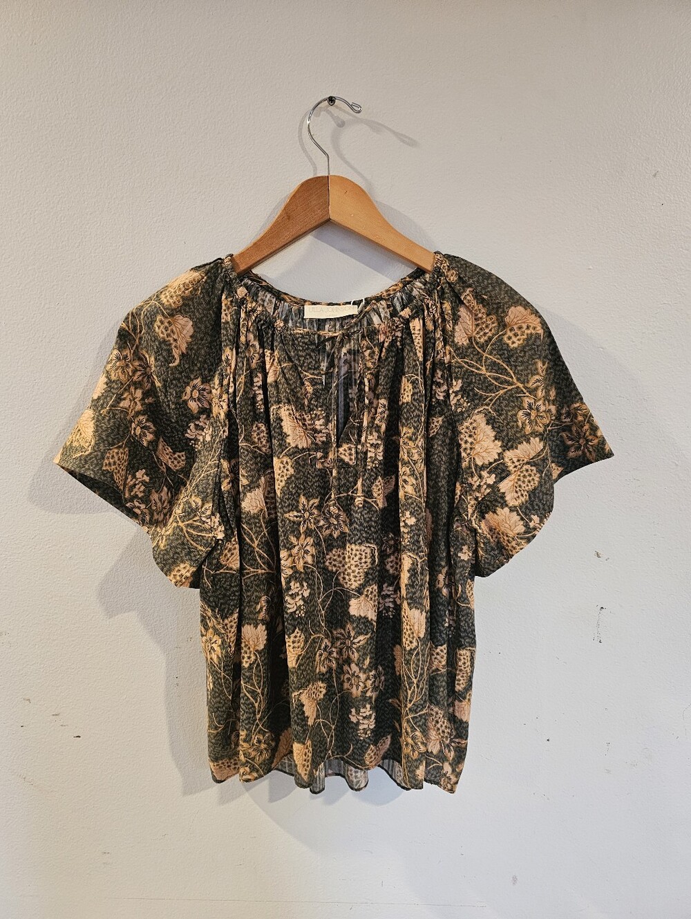 Ulla Johnson Sena Short Sleeve Cotton Blend Top
